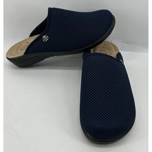 Fly Flot Anatomic Mesh Slip On Clogs Anti Shock Blue Women's Size 39 US 8